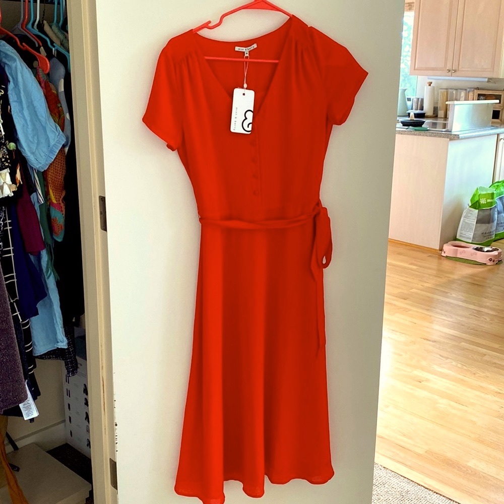 Mint & Berry red dress